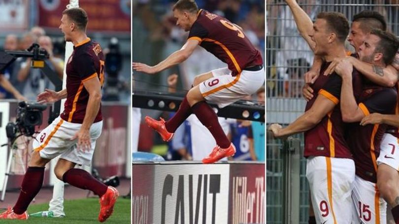 FOTOSEQUENZA La corsa di Dzeko sotto la Sud