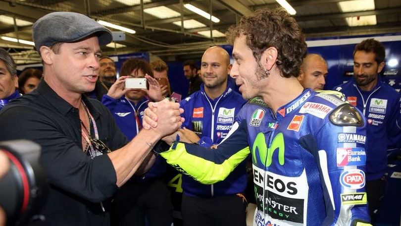 Brad Pitt: «Vorrei essere come Valentino Rossi»