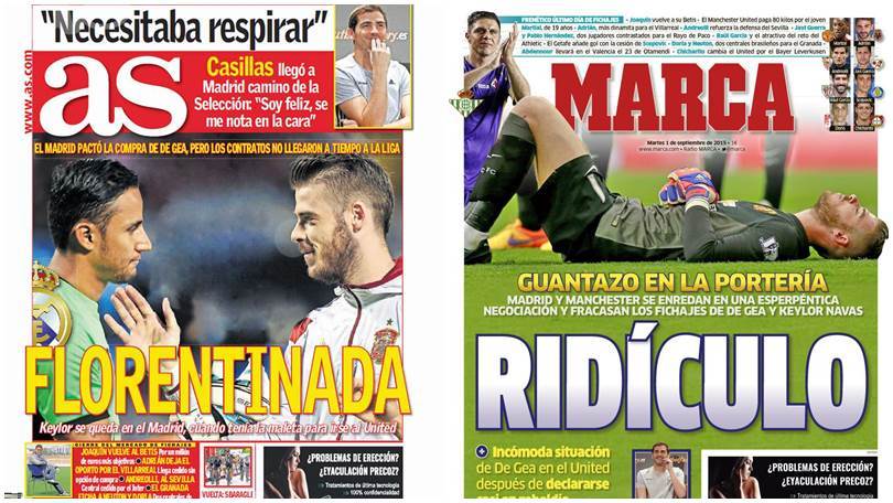 De Gea come Soriano: bufera sul Real Madrid