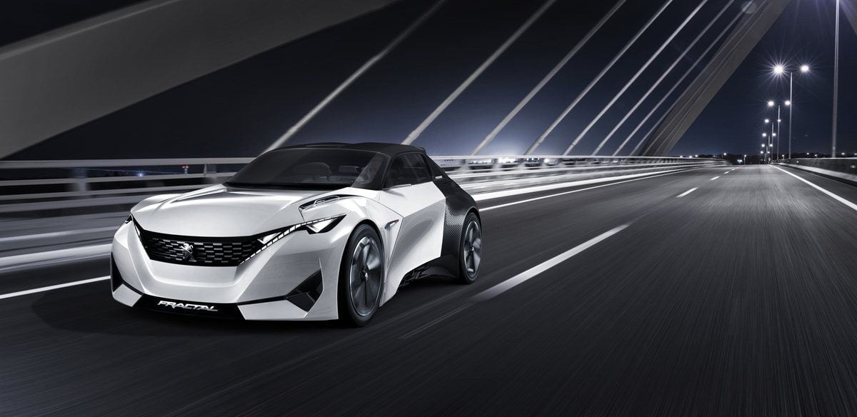 Peugeot Fractal, prove di cabrio elettrica