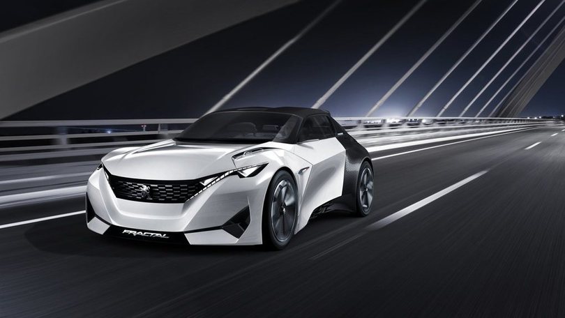 Peugeot Fractal, prove di cabrio elettrica