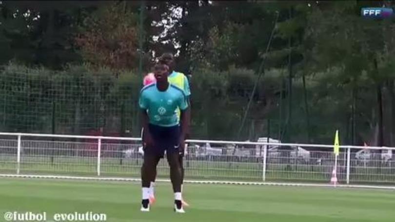 Pogba, che numeri in allenamento con Zouma