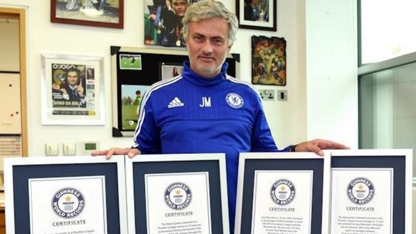 Mourinho entra nel Guinness dei primati