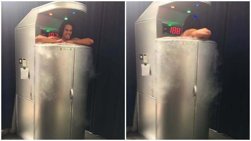 Psg, Cavani si iberna a -188 °C: «Che freddo, ma sto recuperando»