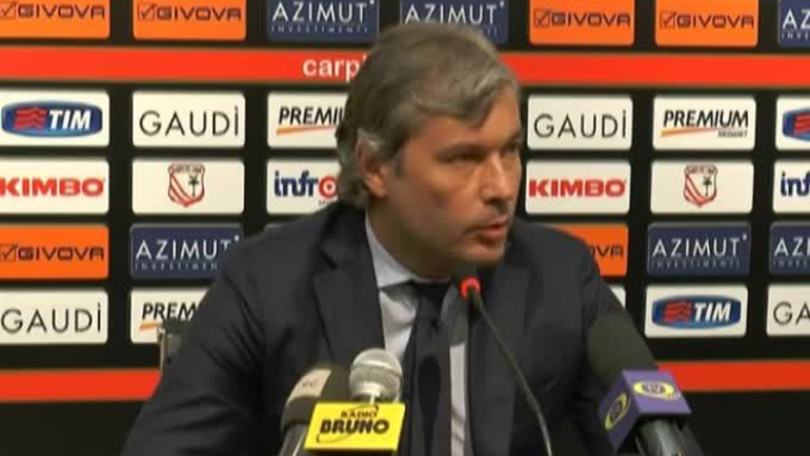 Sogliano: "Castori via? Mai pensato ad alternative a lui"