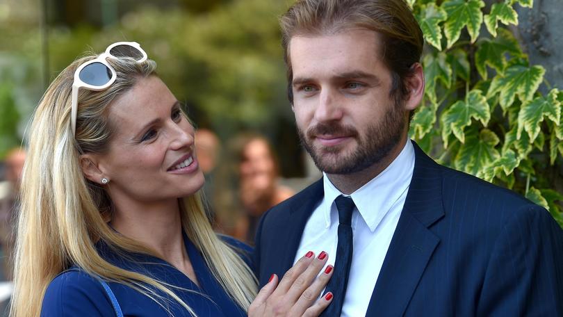 Michelle Hunziker con il marito a Venezia