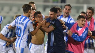 Pescara-Perugia 2-1, Caprari: gol ed esultanza polemica