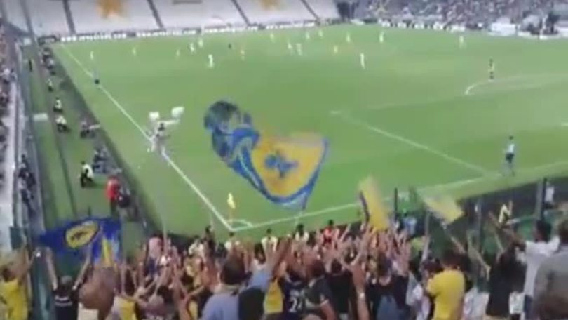 I tifosi del Chievo a quelli della Juve: «Salutate la capolista»