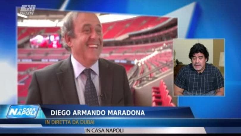 Maradona: "Platini bugiardo e commediante con Blatter"
