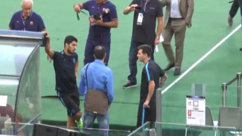 Suarez e Messi rilassati prima della Roma