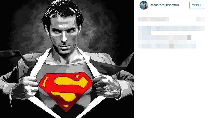 Buffon santo subito e Superman sul web