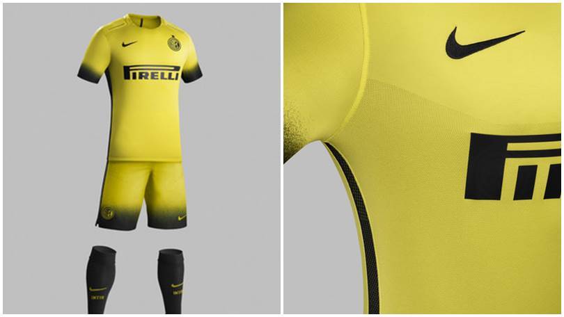 Inter, ecco la terza maglia stile Borussia Dortmund