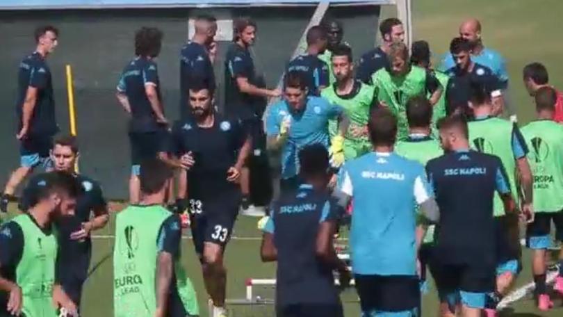 Carica Napoli in allenamento: c'è il Bruges nel mirino