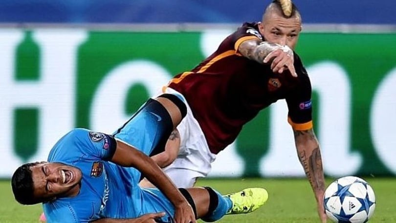 Nainggolan entra su Rafinha: legamento saltato