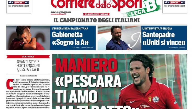 Con il Corriere dello Sport-Stadio un giornale interamente dedicato alla B