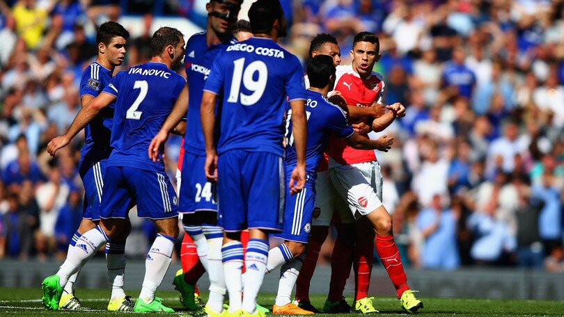 Chelsea-Arsenal, che scintille! Diego Costa provoca, espulso Gabriel