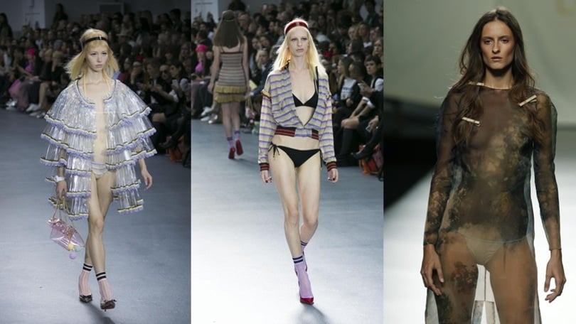 Scolli e trasparenze alla London Fashion Week