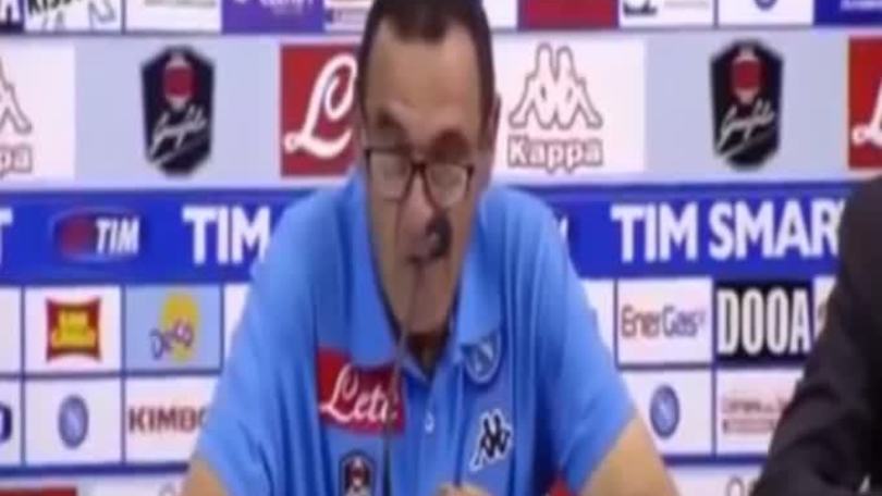 Sarri: "La cosa più bella? La fase difensiva in avanti dei nostri"