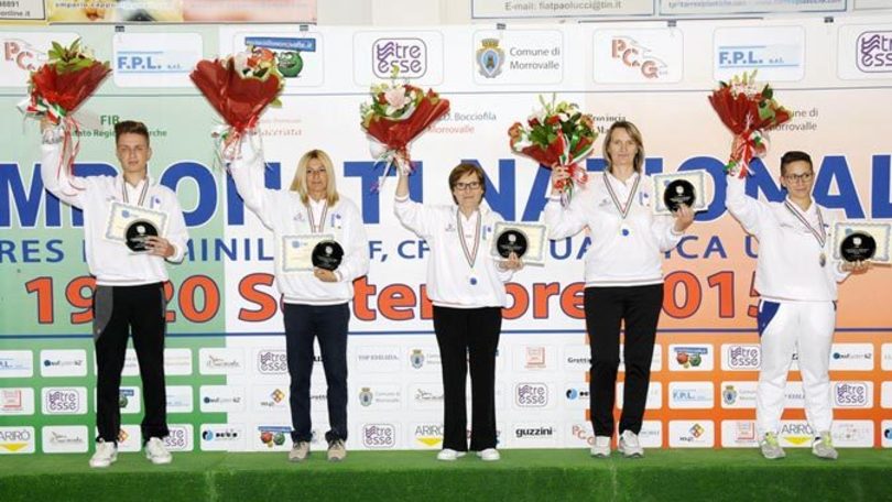 Macerata, ecco le primedonne delle bocce rosa di raffa
