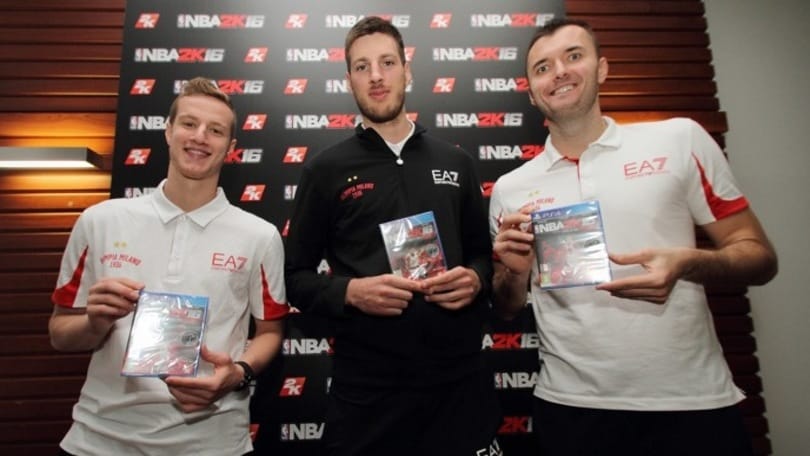 I campioni dell'Olimpia Milano si sfidano a NBA 2K16
