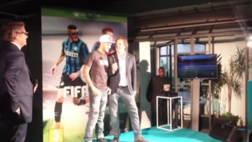 Icardi presenta Fifa16 e viene battuto da un gol di... Hernanes!
