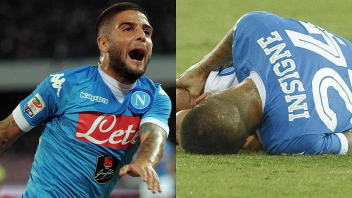 Insigne fa 100 con il Napoli.Segna e poi s'infortuna