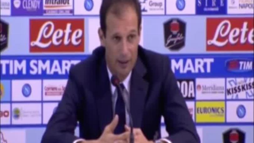 Allegri: "E' un Napoli da primi tre posti"
