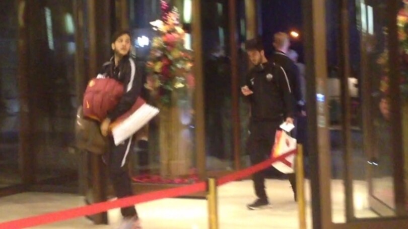 Bate Borisov-Roma, l'arrivo dei giallorossi in hotel