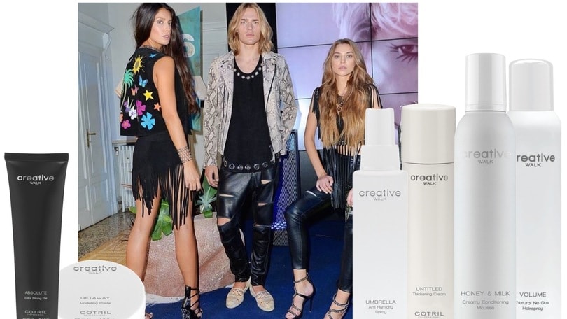 Cotril per l'hairbeauty delle bellissime modelle di Giuseppe Zanotti