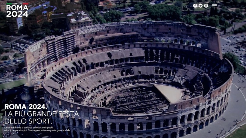 Roma 2024, ecco il sito: «Costruiamo insieme questa sfida»