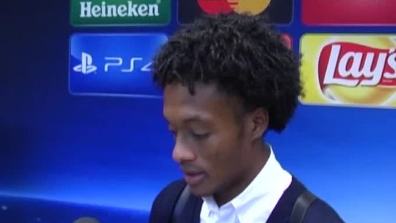 Cuadrado alla giornalista: "Tu ci credi allo scudetto? Io sì"