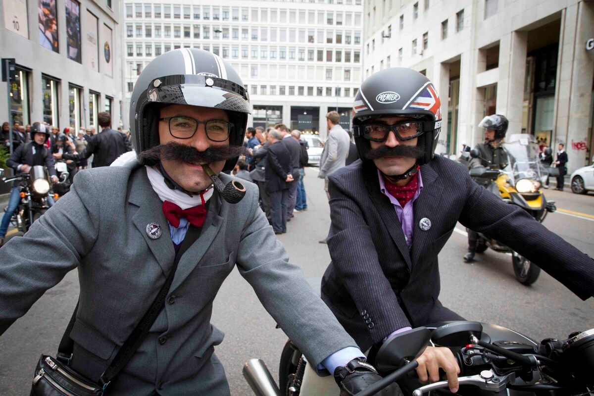 Gentiluomini in cafe racer: 30.000 barbe, baffi e tweed per una giusta causa