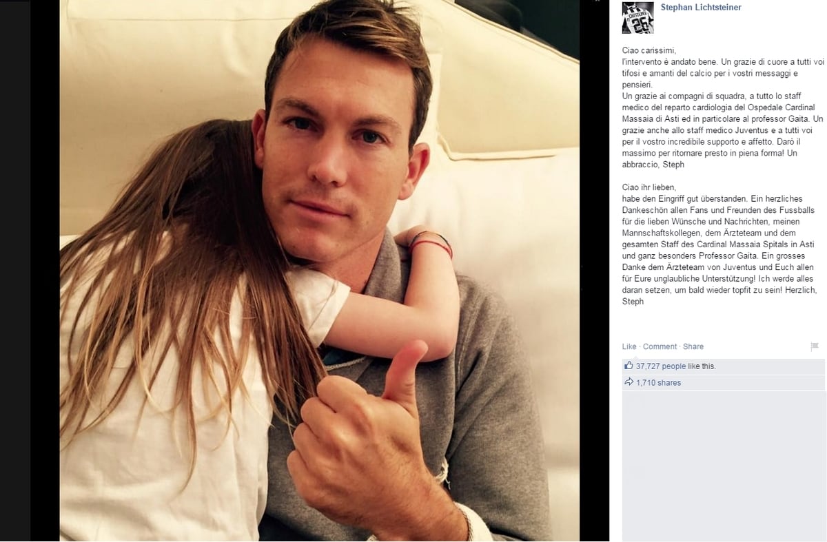 Lichtsteiner: «L'operazione è andata bene»