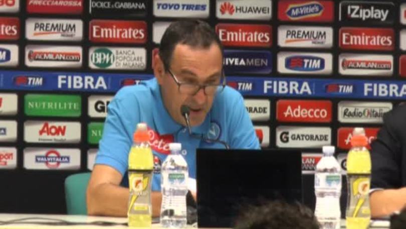 Sarri: "Vincere a Milano è una grande soddisfazione"