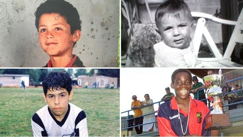 I campioni del pallone da bambini. Li riconoscete?