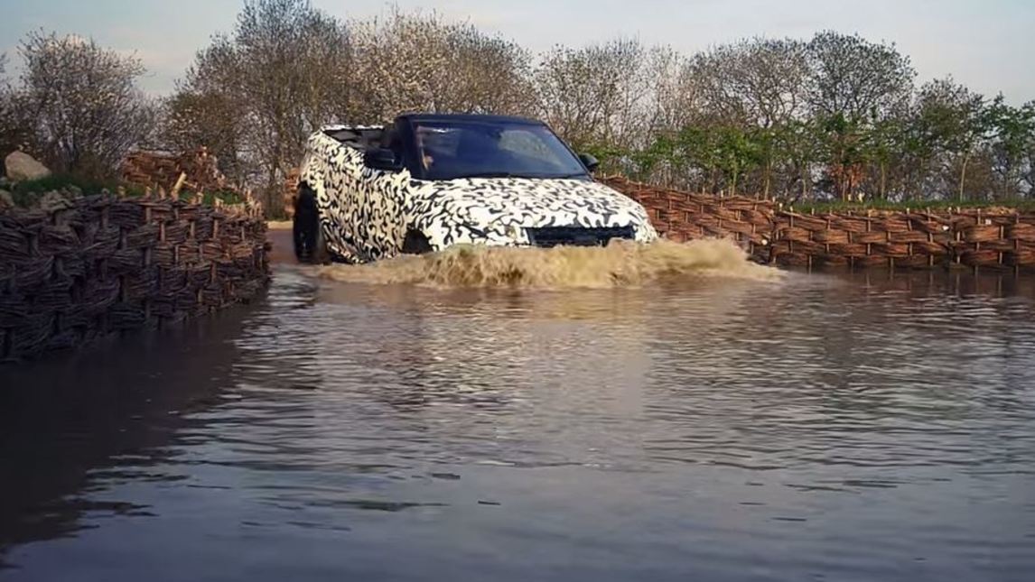 Range Rover Evoque Cabrio, primo video in off-road