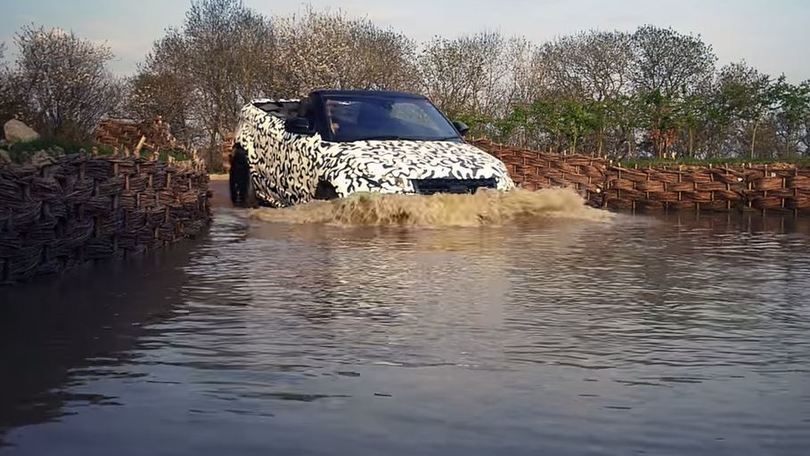 Range Rover Evoque Cabrio, primo video in off-road