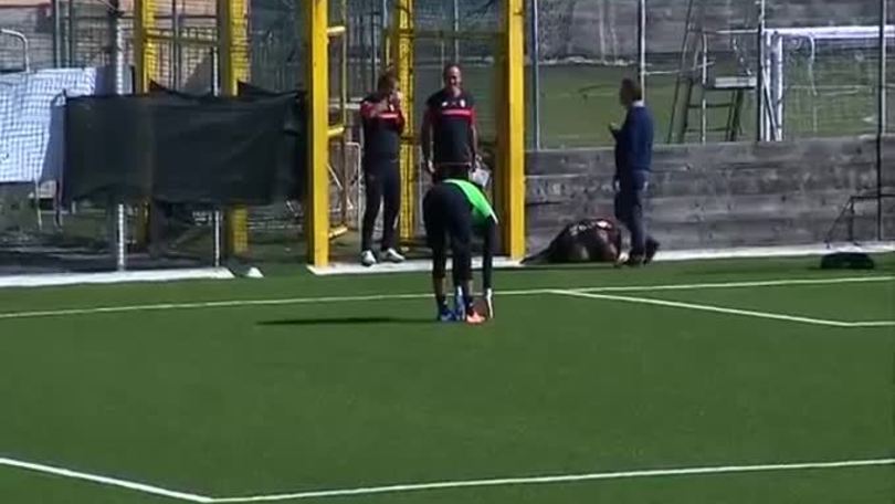 Genoa, Perin in campo nel test in famiglia