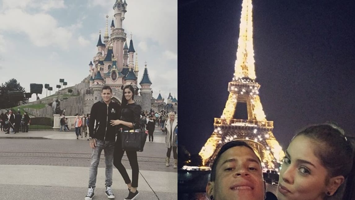 Iturbe, vacanza romantica a Parigi con la bella Guadalupe