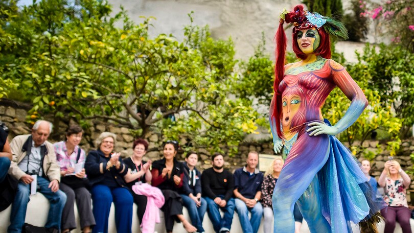 Lo spettacolo del body painting a BodyFactory