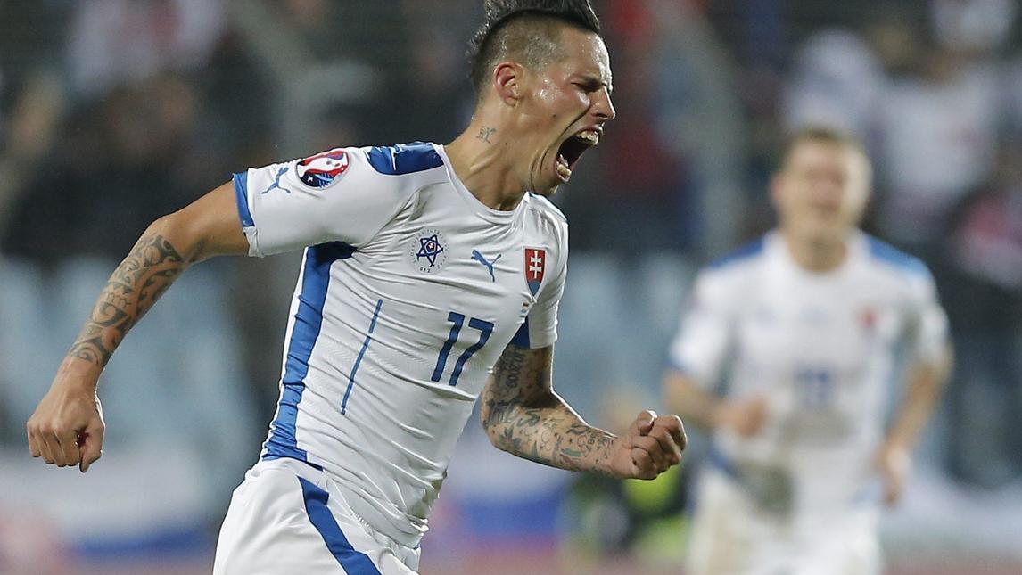 Hamsik segna una doppietta: la Slovacchia vola in Francia