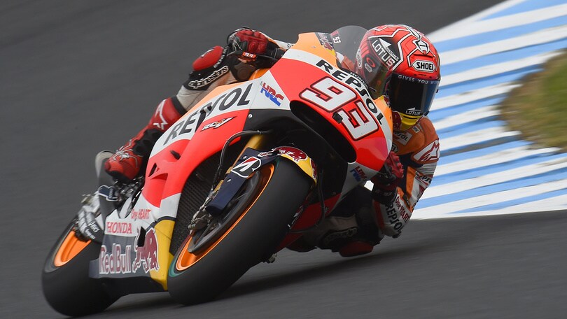 MotoGp Australia, Rossi solo nono: domina Marquez