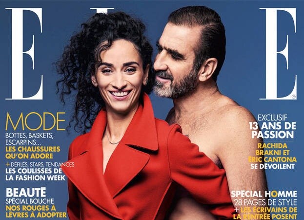 Cantona nudo a 49 anni su Elle