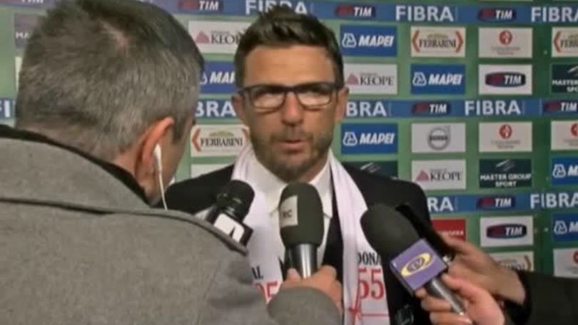 Di Francesco: "Si è rivisto il vero Sassuolo"