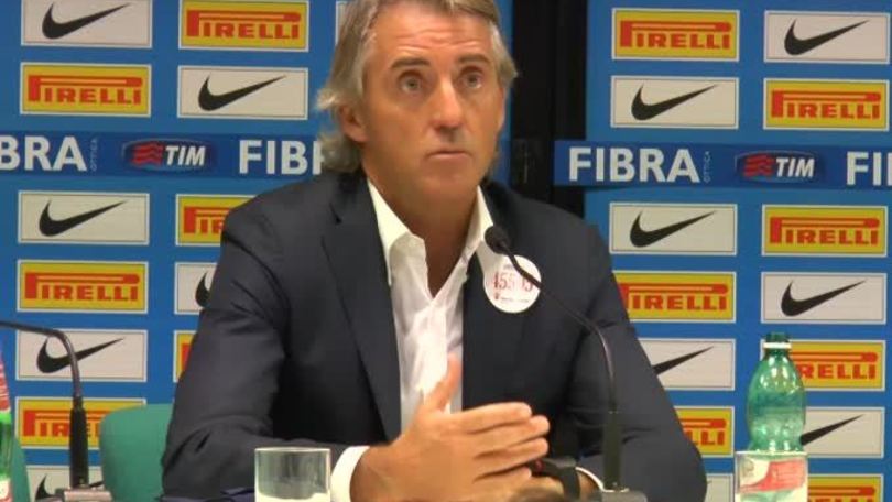 Mancini: "Volevamo vincere ma va bene il pari"