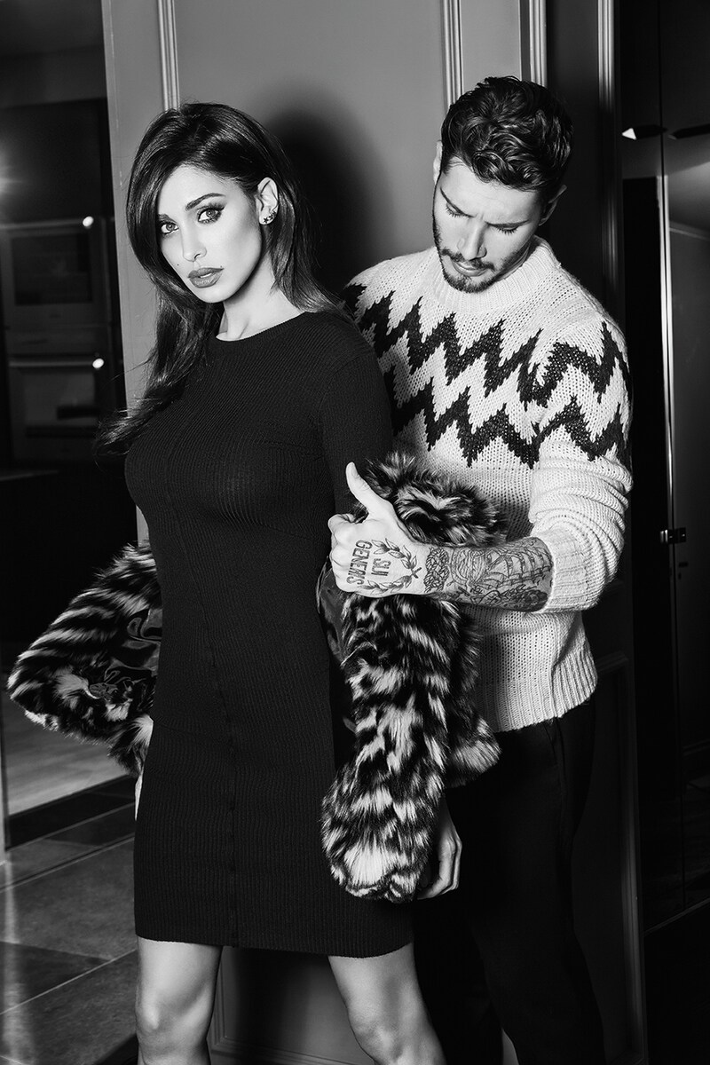 Belen Rodriguez e Stefano De Martino testimonial di Piazza Italia