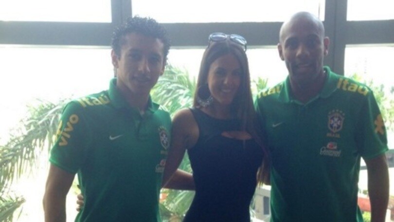 Claudia Romani, che spettacolo Miami con Maicon e Marquinhos