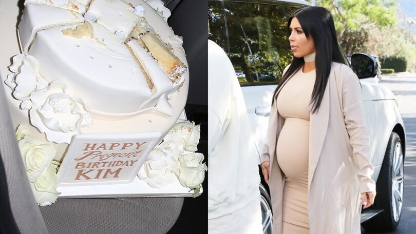 Kim Kardashian, compleanno con il pancione
