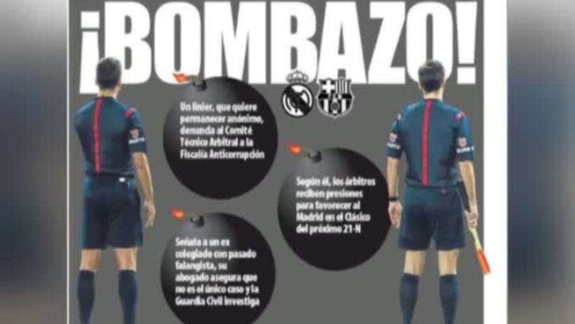 Clasico: denunciata pressione su un guardalinee per favorire il Real Madrid