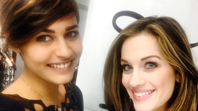 L'incontro di Miss Italia e Miss America da Joseph Ribkoff